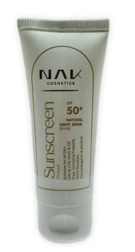 ضد آفتاب رنگی SPF50 بژ طبیعی روشن ناک
