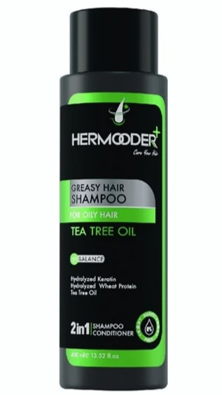شامپو موهای چرب روغن درخت چای هرمودر