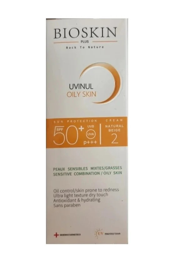 کرم ضد آفتاب بایو اسکین پوست چرب و مختلط Bioskin sunscreen oily skin SPF +50